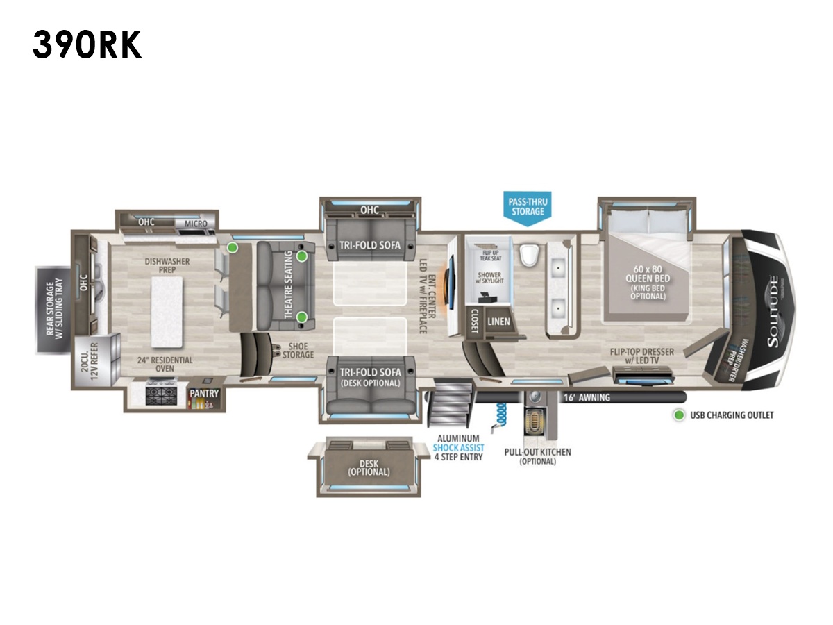 2024 Grand Design Solitude 390RK Fifth Wheel