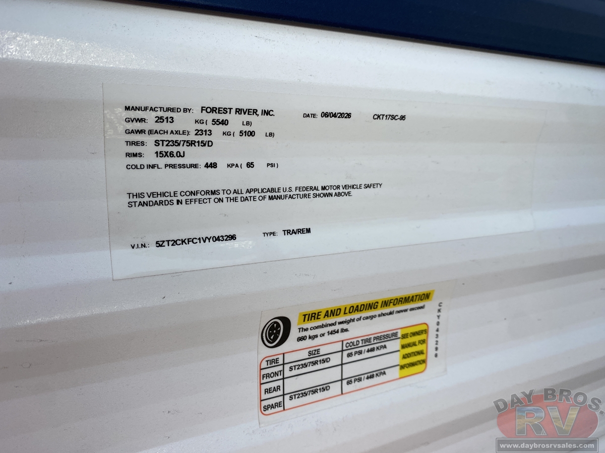 2027 Forest River Cherokee Wolf Pup 17SC Travel Trailer