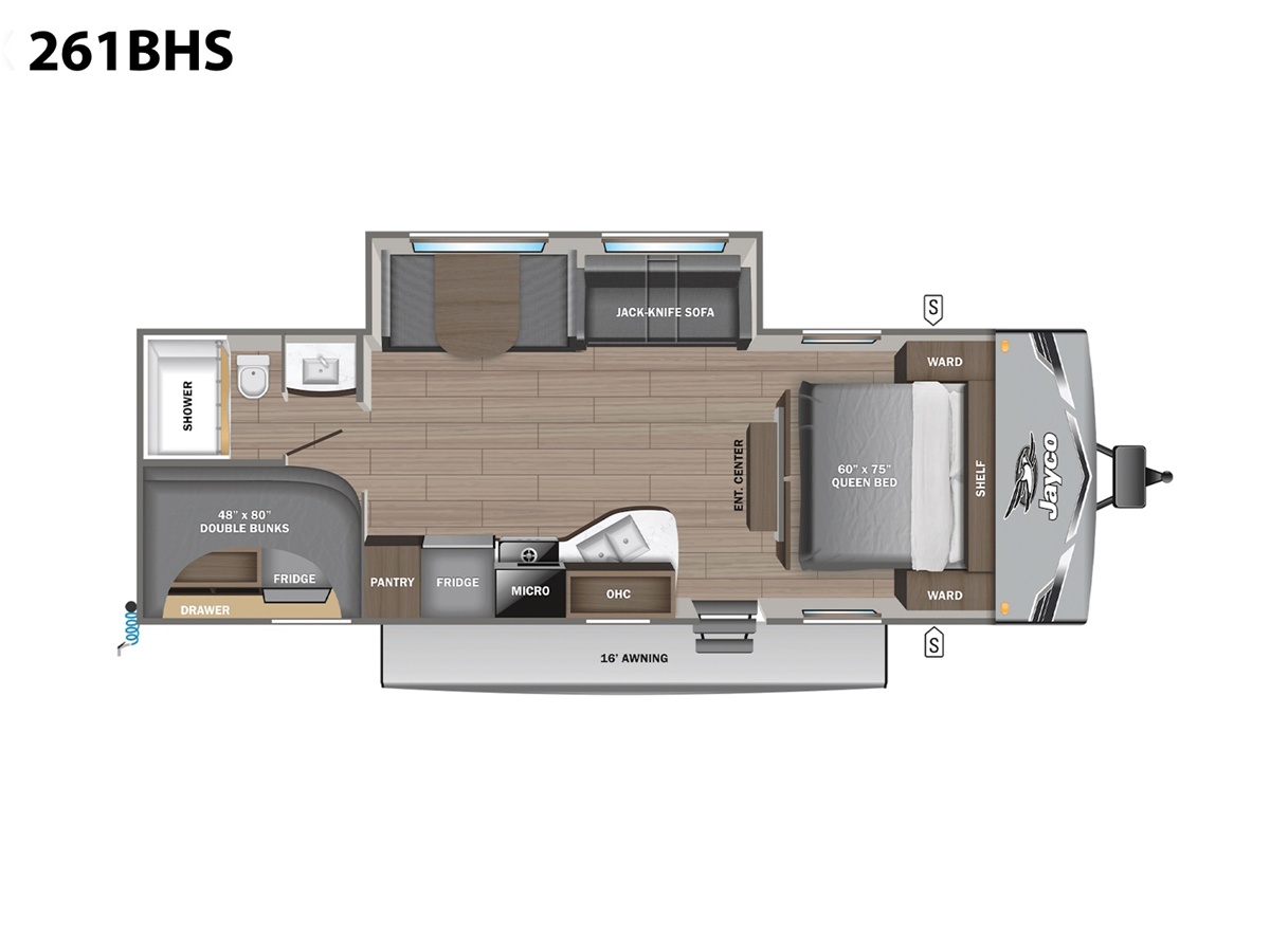 2027 Jayco Jay Flight SLX 261BHS Travel Trailer