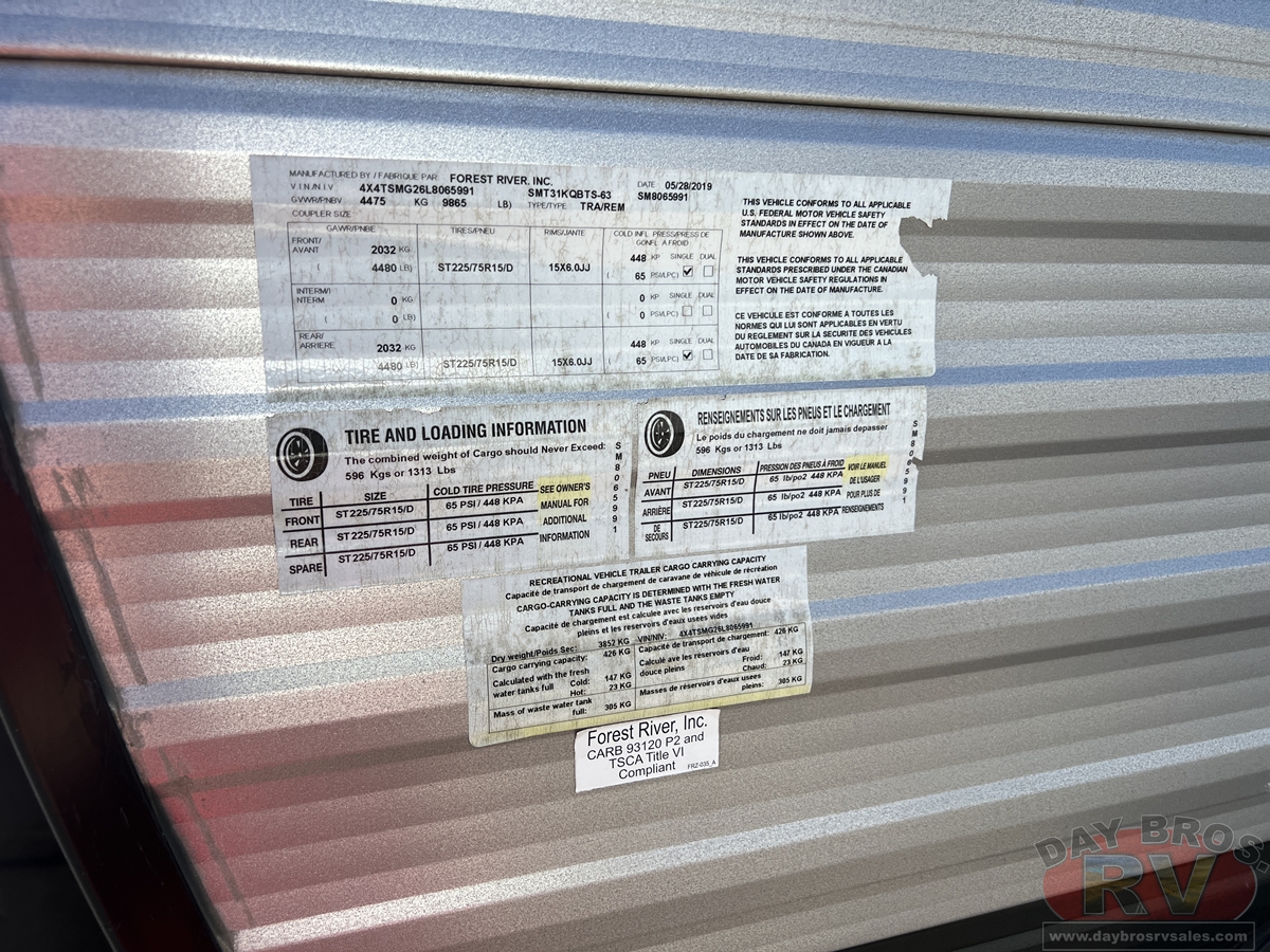 2020 Forest River Salem Midwest 31KQBTS Travel Trailer