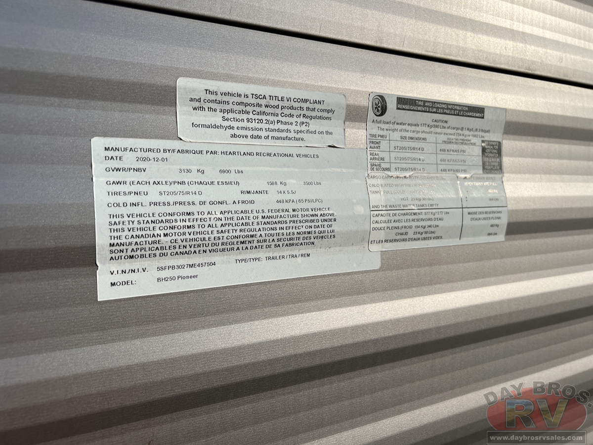 2021 Heartland Pioneer Travel Trailer