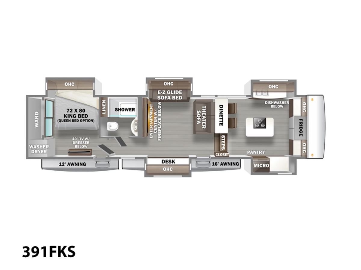 2022 Forest River Riverstone 391FSK Toy Hauler Fifth Wheel