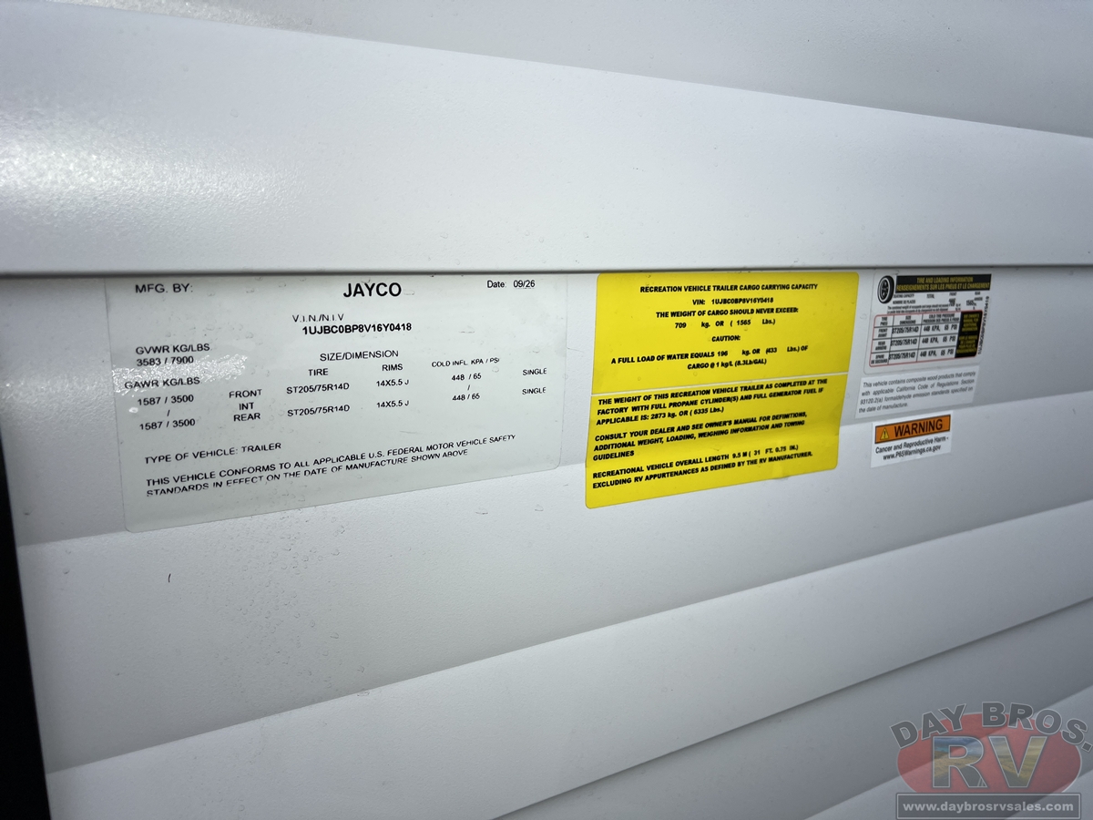 2027 Jayco Jay Flight 262RLS Travel Trailer