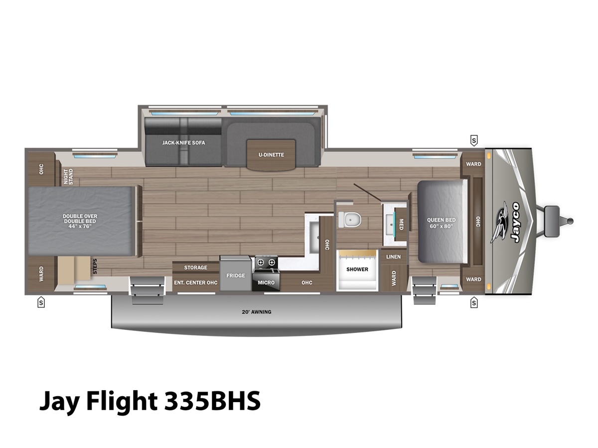 2027 Jayco Jay Flight 335BHS Travel Trailer