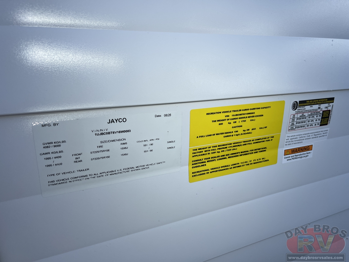 2027 Jayco Jay Flight 335BHS Travel Trailer
