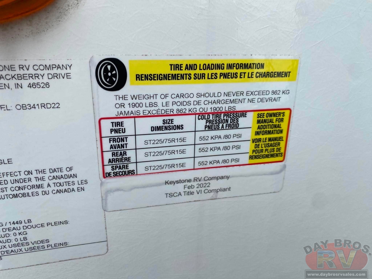 2022 Keystone RV Outback 341RD Travel Trailer